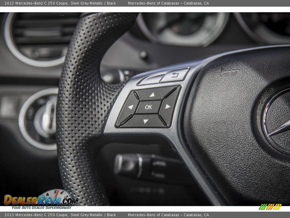 2013 Mercedes-Benz C 250 Coupe Steel Grey Metallic / Black Photo #17