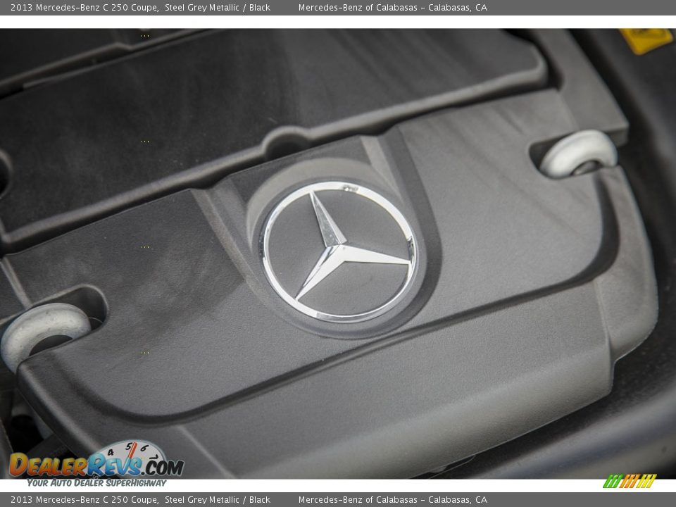 2013 Mercedes-Benz C 250 Coupe Steel Grey Metallic / Black Photo #26