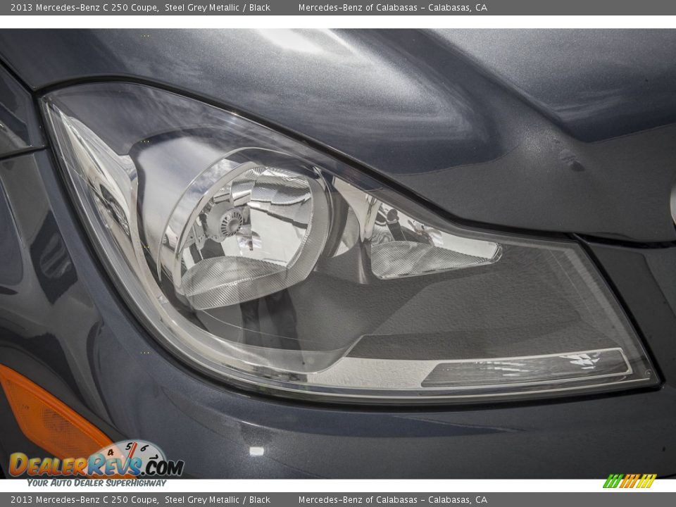 2013 Mercedes-Benz C 250 Coupe Steel Grey Metallic / Black Photo #27