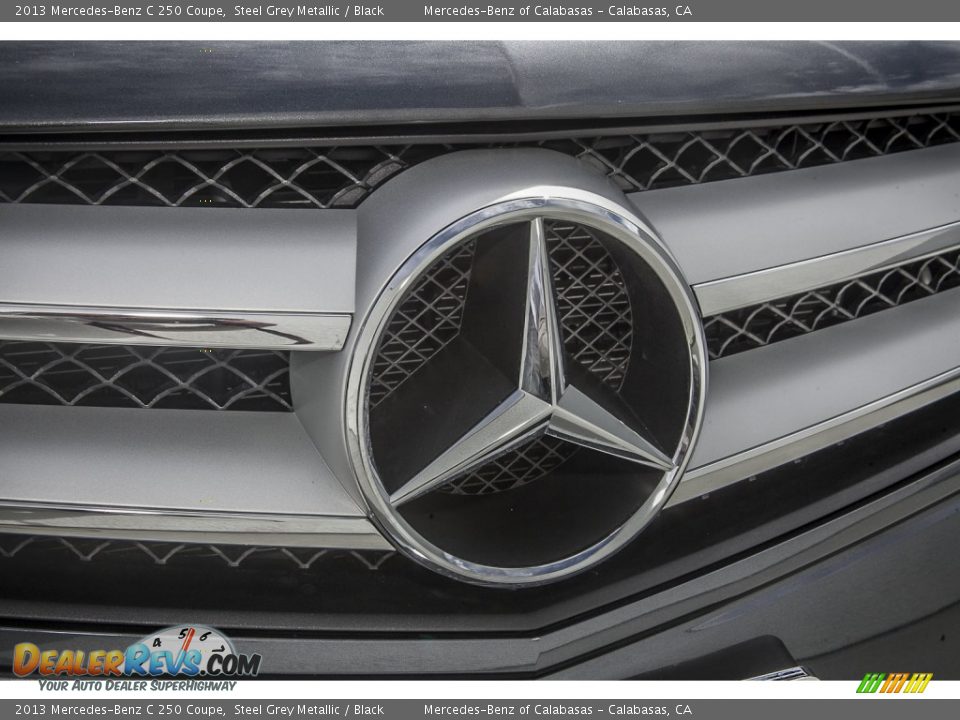 2013 Mercedes-Benz C 250 Coupe Steel Grey Metallic / Black Photo #28