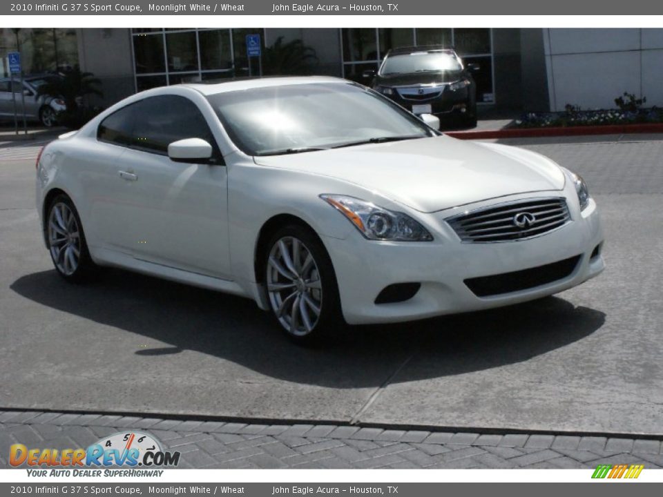 2010 Infiniti G 37 S Sport Coupe Moonlight White / Wheat Photo #3