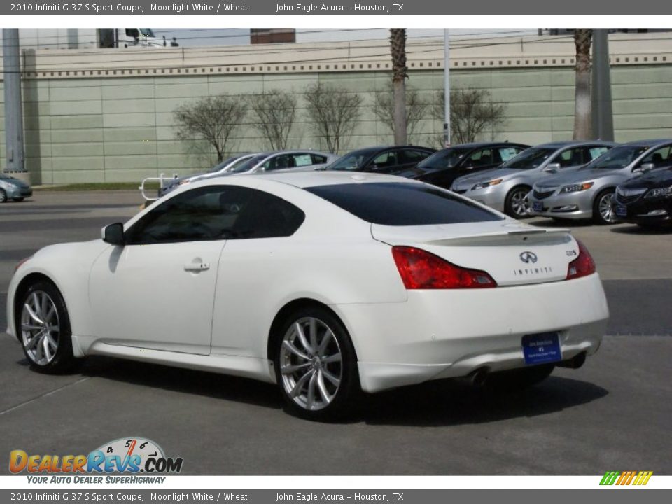 2010 Infiniti G 37 S Sport Coupe Moonlight White / Wheat Photo #7