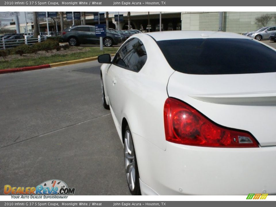2010 Infiniti G 37 S Sport Coupe Moonlight White / Wheat Photo #8