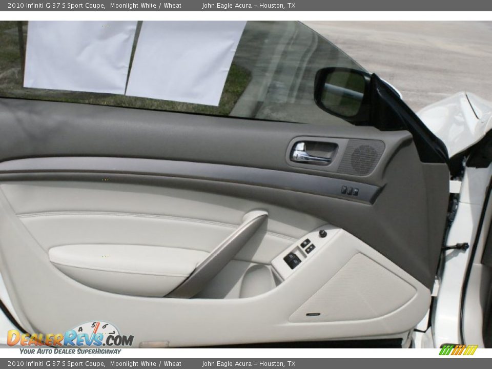 2010 Infiniti G 37 S Sport Coupe Moonlight White / Wheat Photo #10
