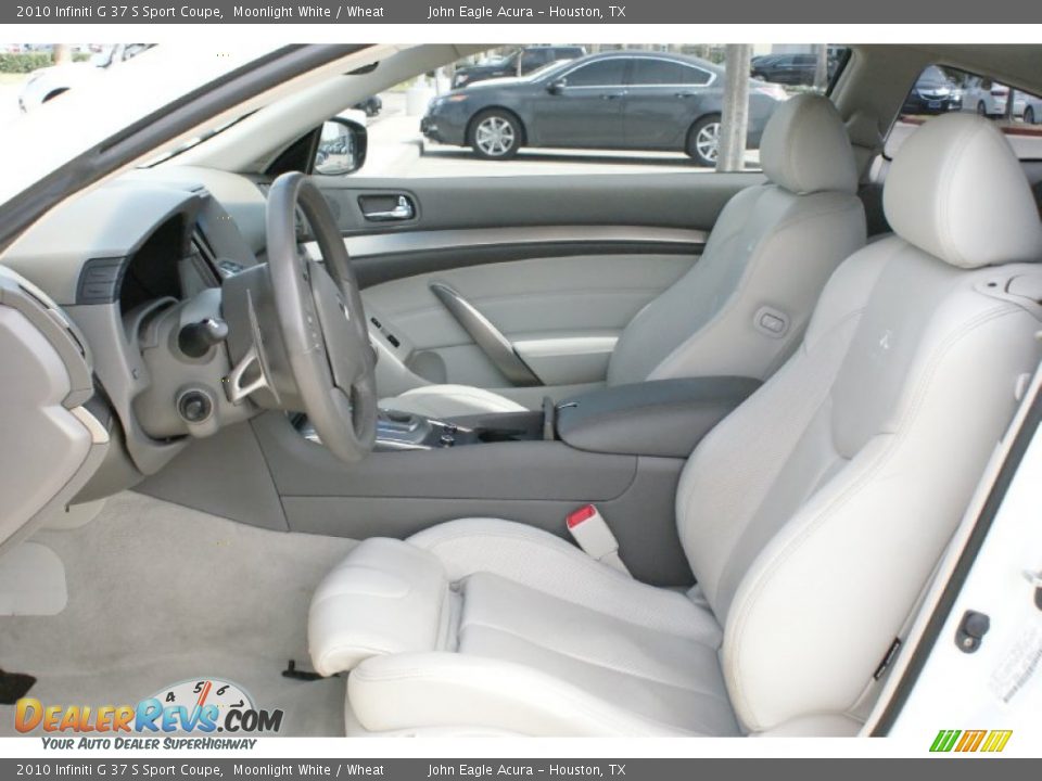 2010 Infiniti G 37 S Sport Coupe Moonlight White / Wheat Photo #11