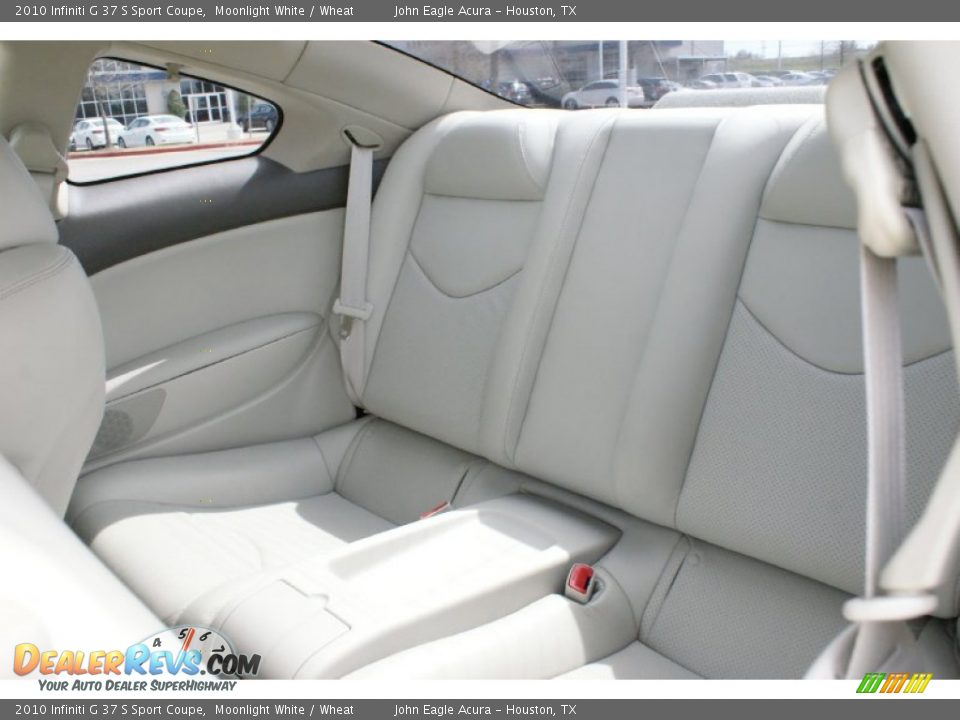2010 Infiniti G 37 S Sport Coupe Moonlight White / Wheat Photo #12