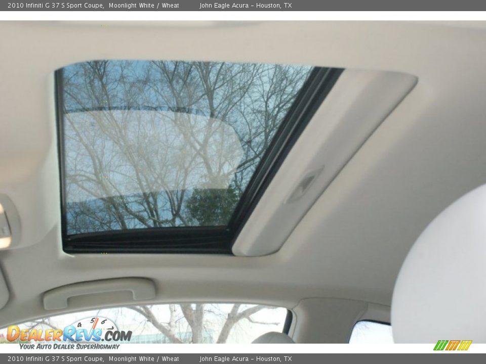 2010 Infiniti G 37 S Sport Coupe Moonlight White / Wheat Photo #13