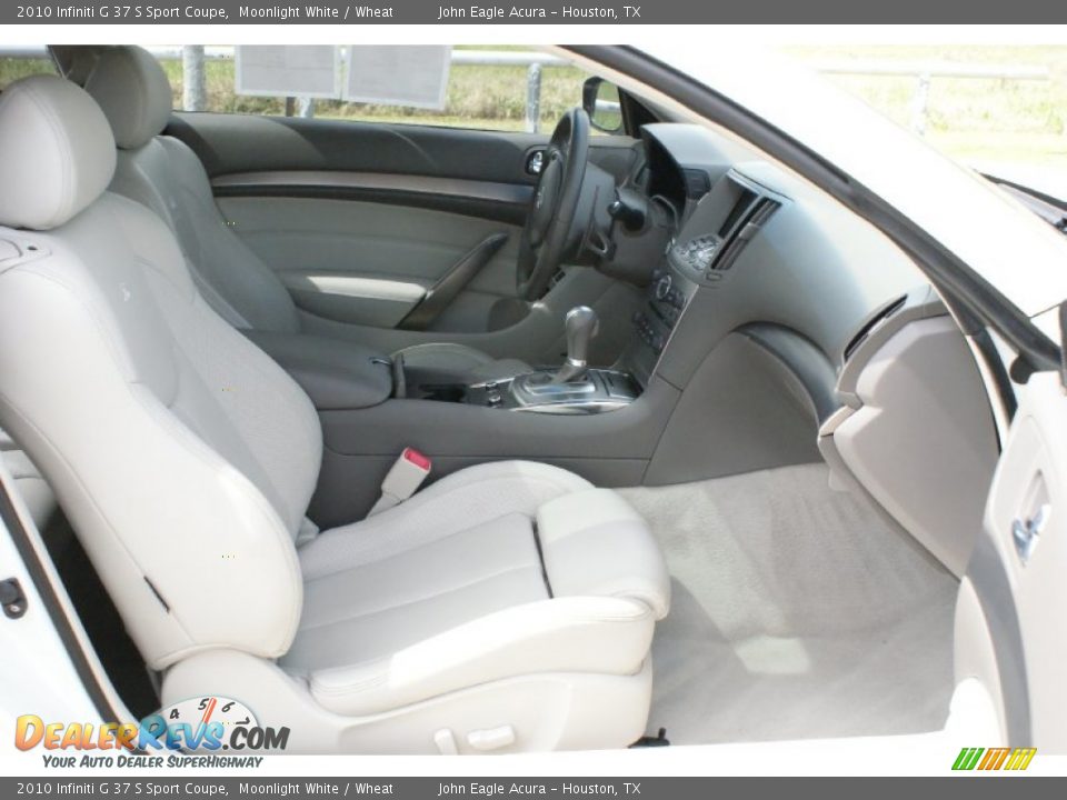 2010 Infiniti G 37 S Sport Coupe Moonlight White / Wheat Photo #17
