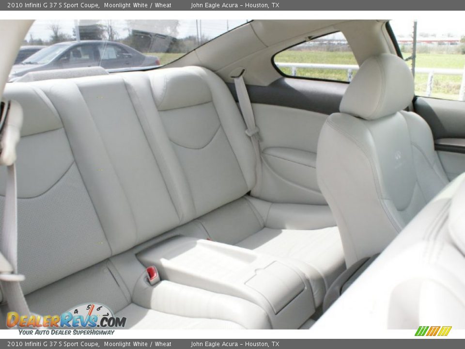 2010 Infiniti G 37 S Sport Coupe Moonlight White / Wheat Photo #18