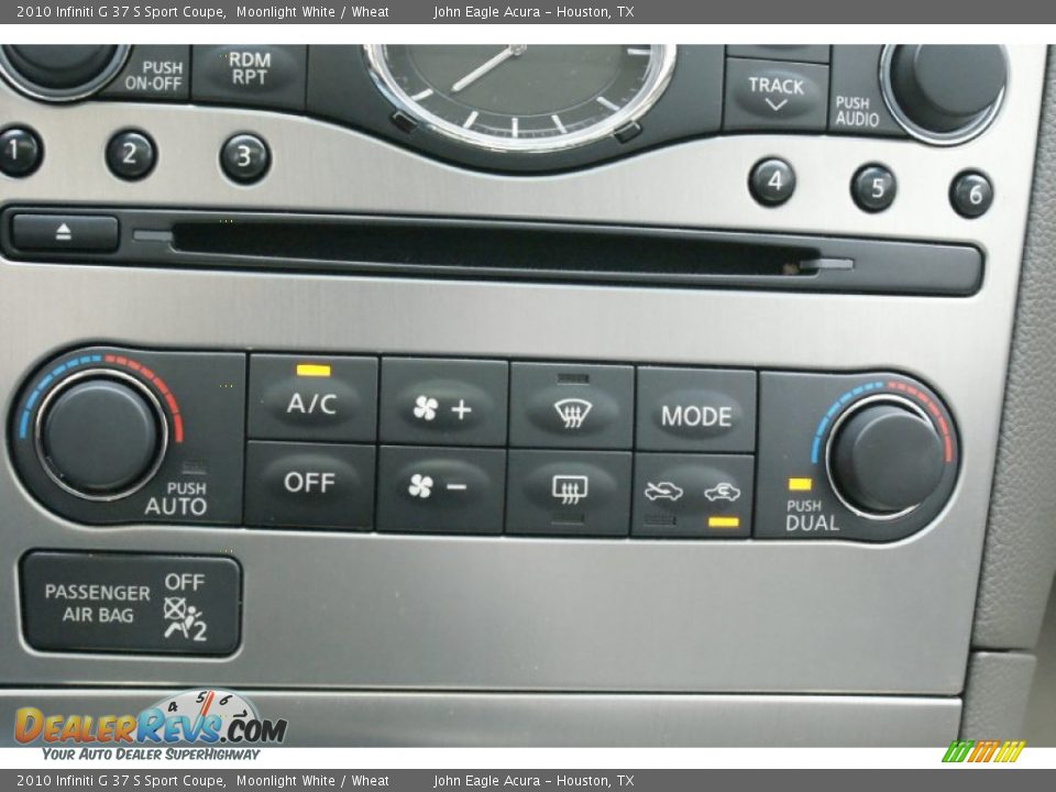2010 Infiniti G 37 S Sport Coupe Moonlight White / Wheat Photo #25