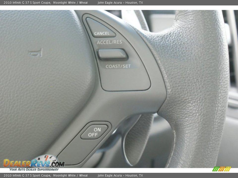 2010 Infiniti G 37 S Sport Coupe Moonlight White / Wheat Photo #28
