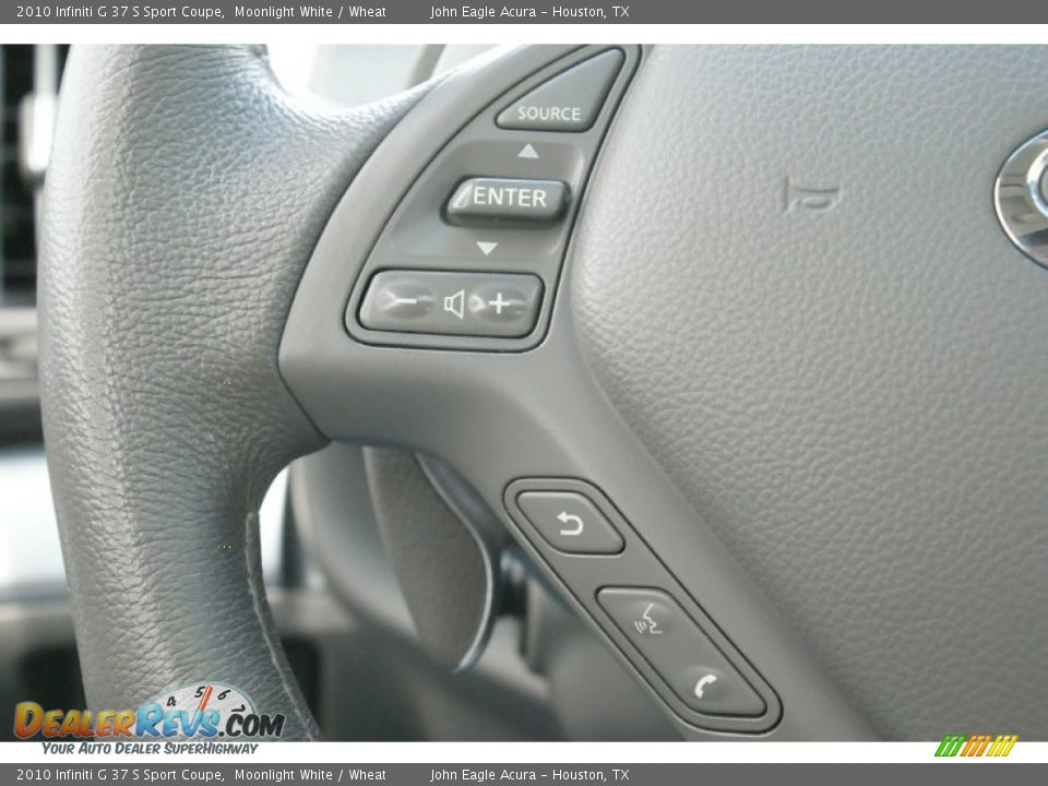2010 Infiniti G 37 S Sport Coupe Moonlight White / Wheat Photo #29