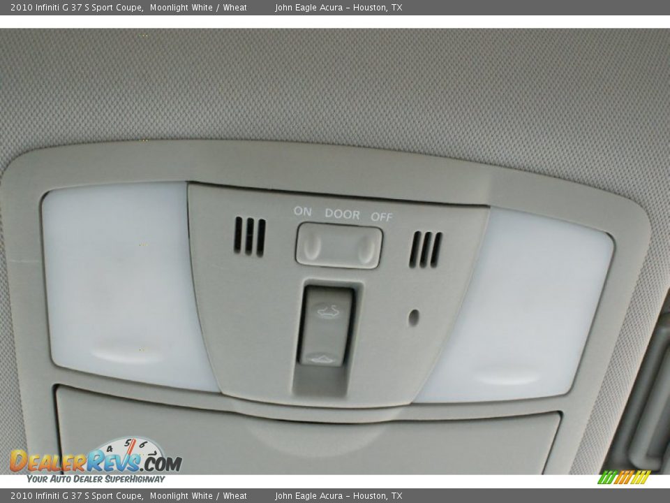 2010 Infiniti G 37 S Sport Coupe Moonlight White / Wheat Photo #33