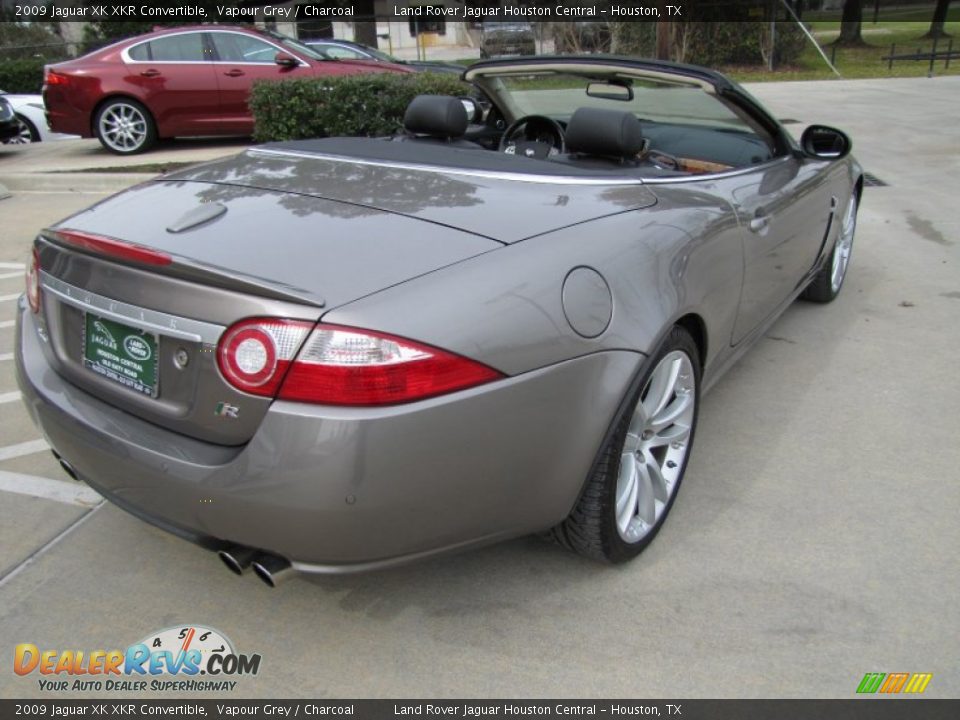 2009 Jaguar XK XKR Convertible Vapour Grey / Charcoal Photo #13