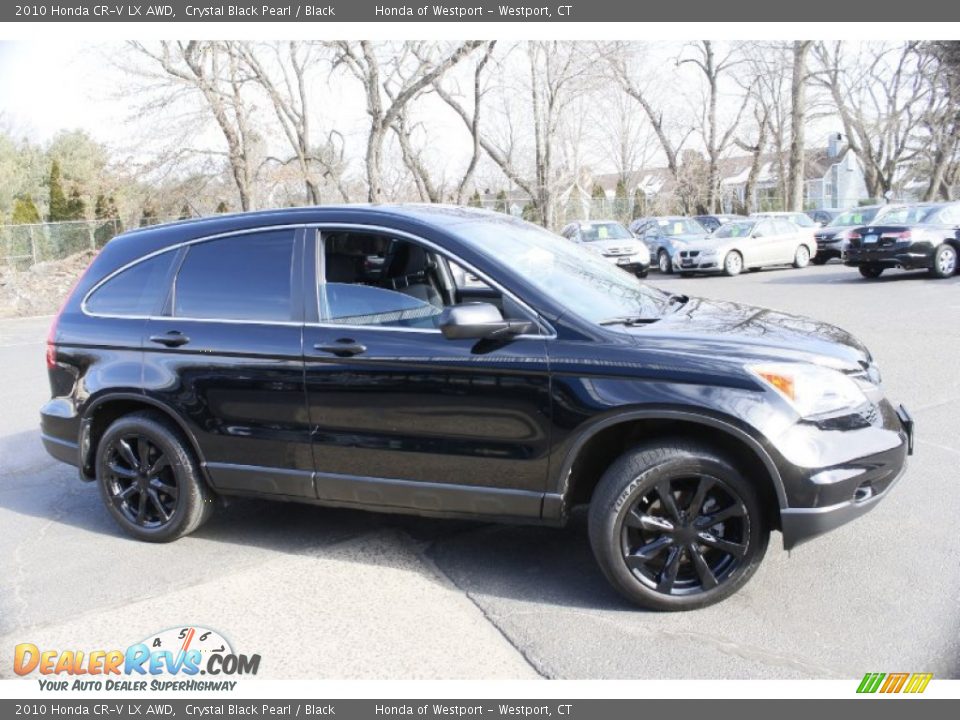 2010 Honda CR-V LX AWD Crystal Black Pearl / Black Photo #4