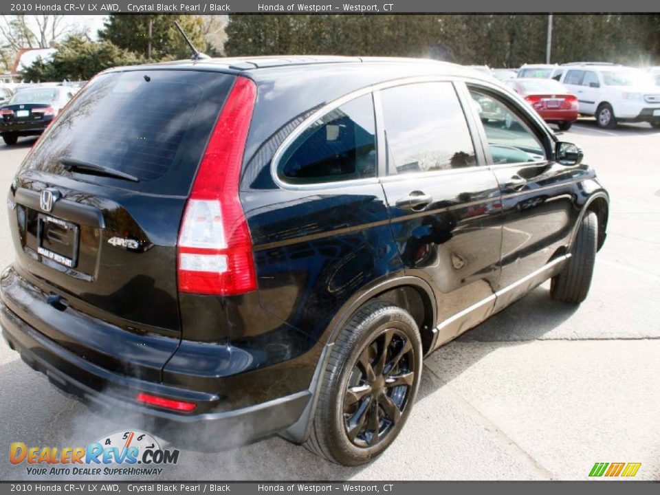 2010 Honda CR-V LX AWD Crystal Black Pearl / Black Photo #6