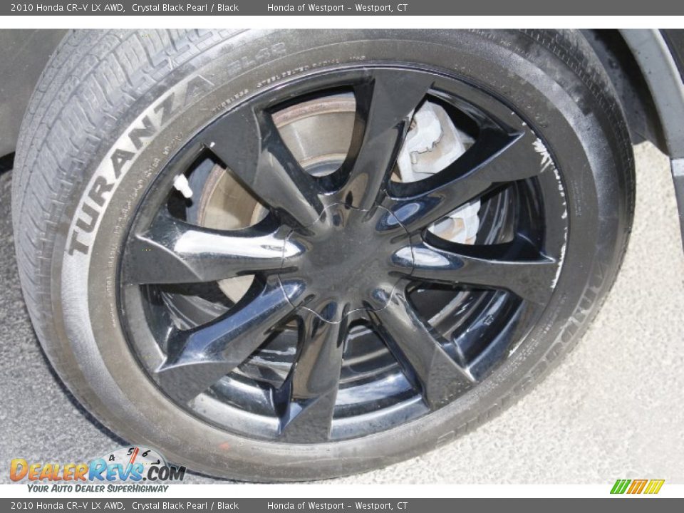 2010 Honda CR-V LX AWD Crystal Black Pearl / Black Photo #12