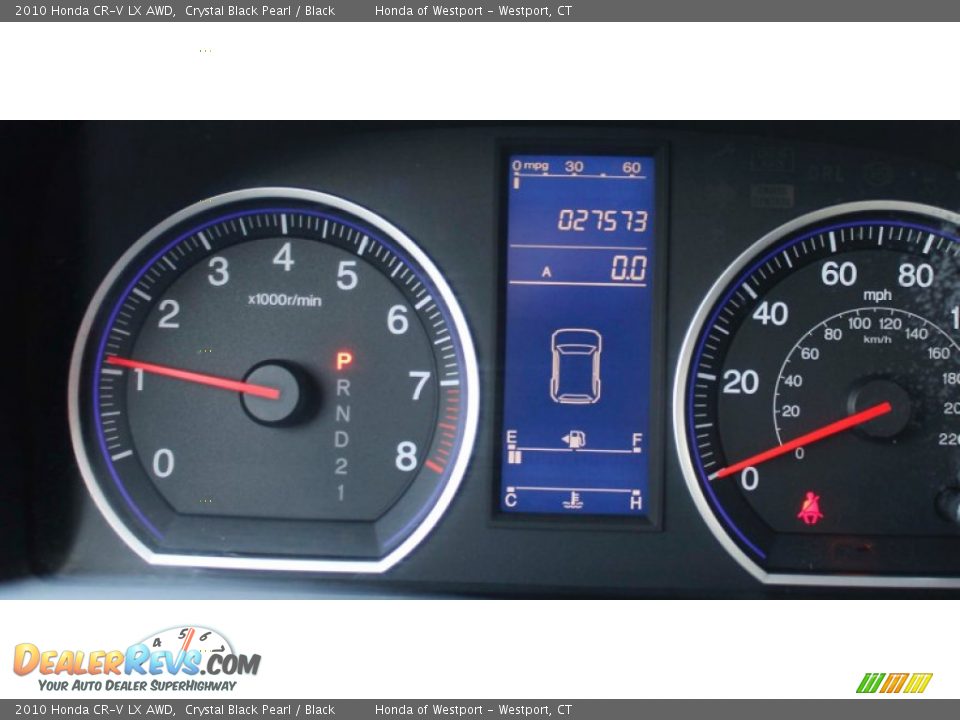 2010 Honda CR-V LX AWD Crystal Black Pearl / Black Photo #17
