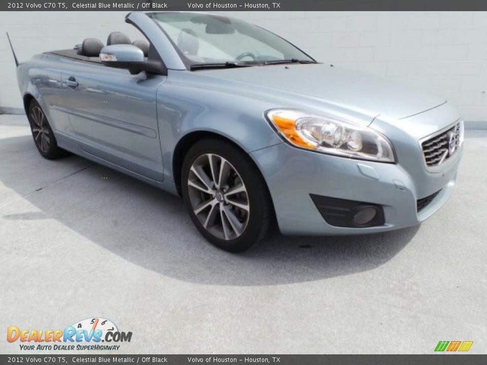 2012 Volvo C70 T5 Celestial Blue Metallic / Off Black Photo #1