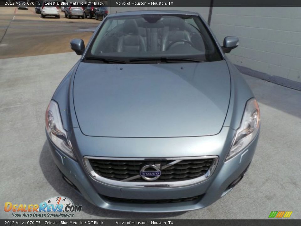 2012 Volvo C70 T5 Celestial Blue Metallic / Off Black Photo #2