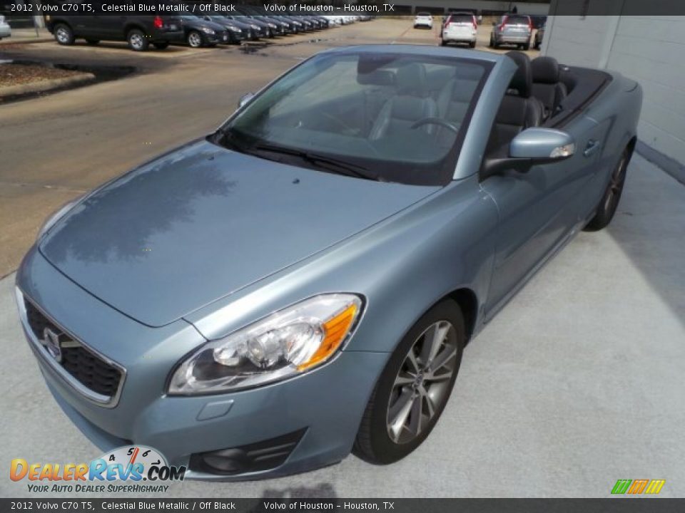 2012 Volvo C70 T5 Celestial Blue Metallic / Off Black Photo #3