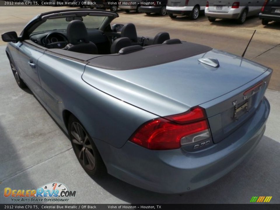 2012 Volvo C70 T5 Celestial Blue Metallic / Off Black Photo #5