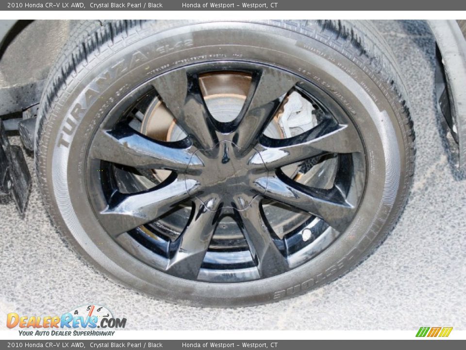2010 Honda CR-V LX AWD Crystal Black Pearl / Black Photo #23
