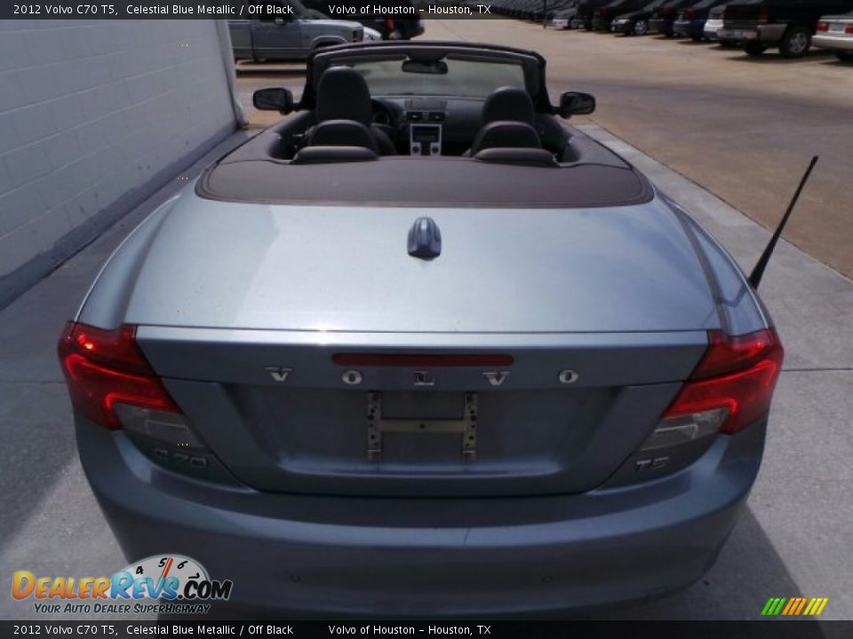 2012 Volvo C70 T5 Celestial Blue Metallic / Off Black Photo #6