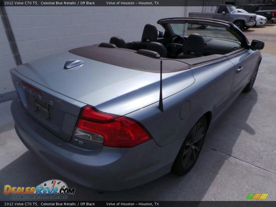 2012 Volvo C70 T5 Celestial Blue Metallic / Off Black Photo #7