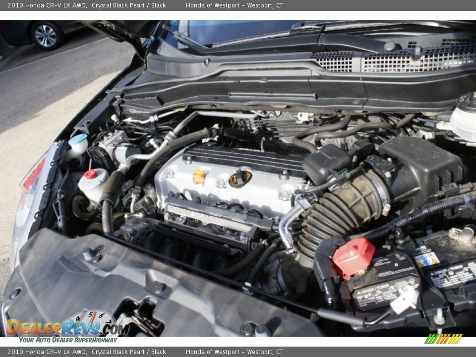 2010 Honda CR-V LX AWD Crystal Black Pearl / Black Photo #25