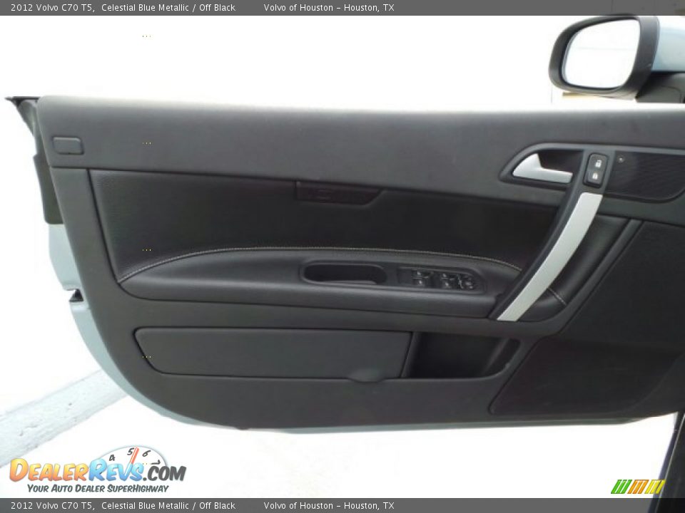 2012 Volvo C70 T5 Celestial Blue Metallic / Off Black Photo #10