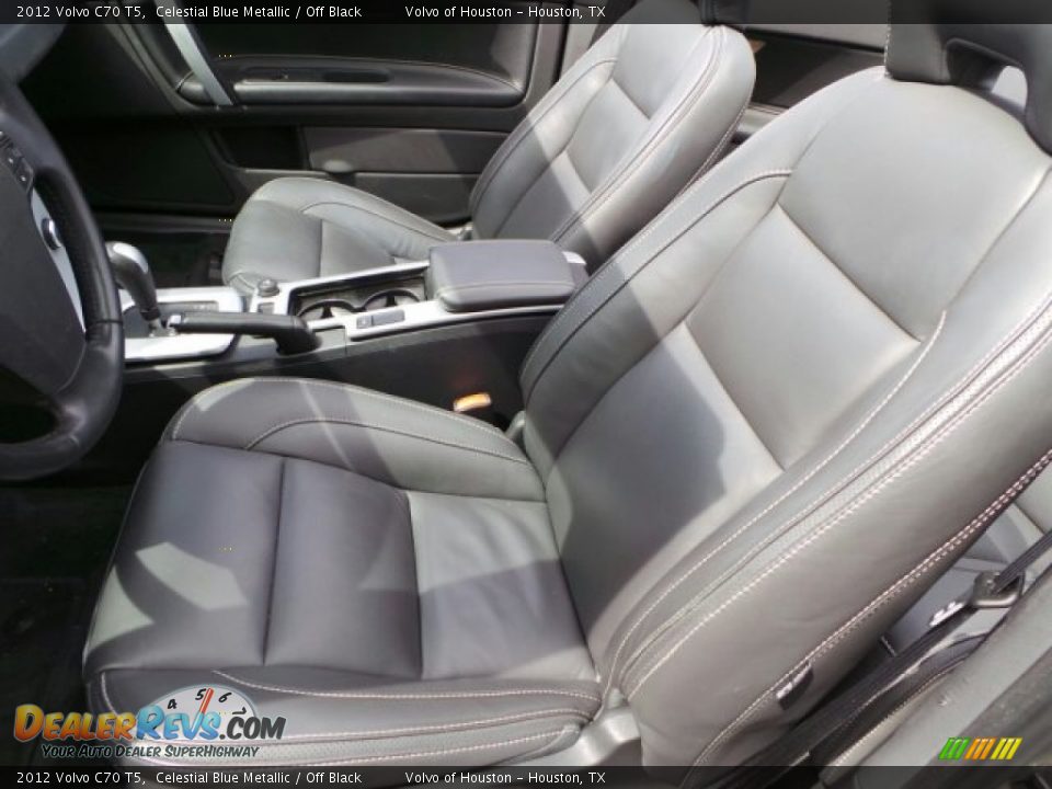 2012 Volvo C70 T5 Celestial Blue Metallic / Off Black Photo #12