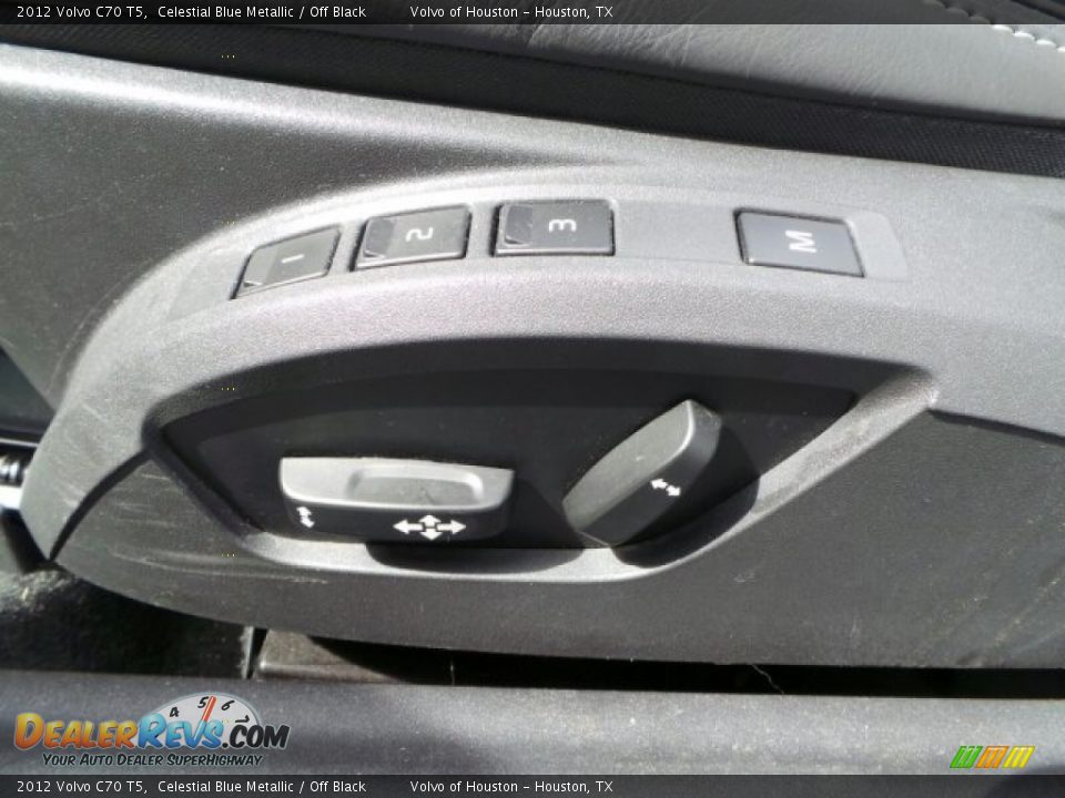 2012 Volvo C70 T5 Celestial Blue Metallic / Off Black Photo #13