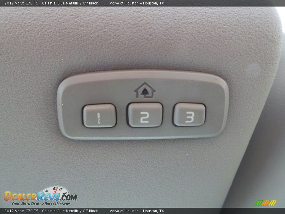 2012 Volvo C70 T5 Celestial Blue Metallic / Off Black Photo #16