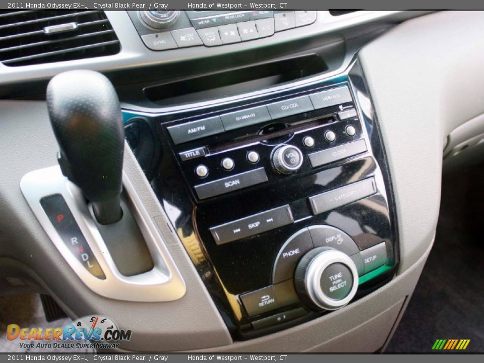 2011 Honda Odyssey EX-L Crystal Black Pearl / Gray Photo #12