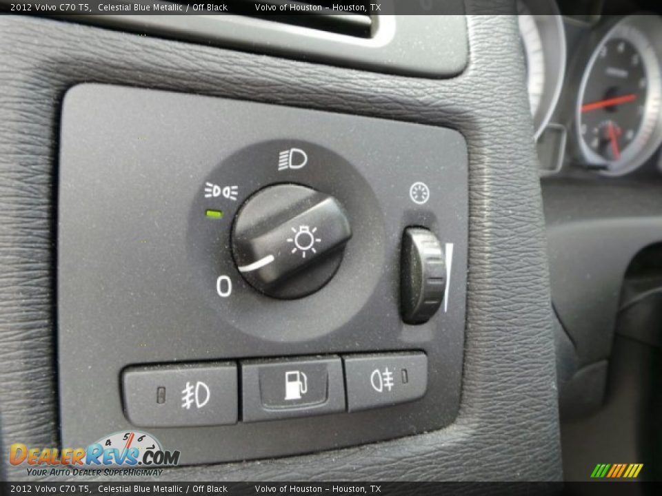 2012 Volvo C70 T5 Celestial Blue Metallic / Off Black Photo #23