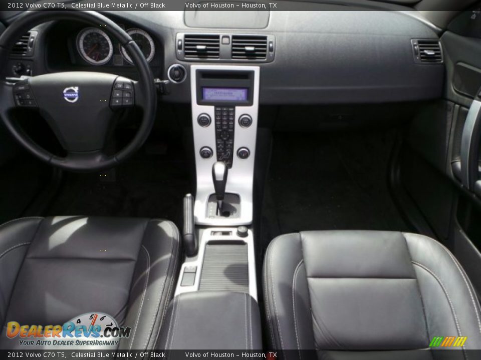 2012 Volvo C70 T5 Celestial Blue Metallic / Off Black Photo #25