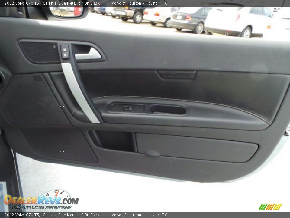 2012 Volvo C70 T5 Celestial Blue Metallic / Off Black Photo #28