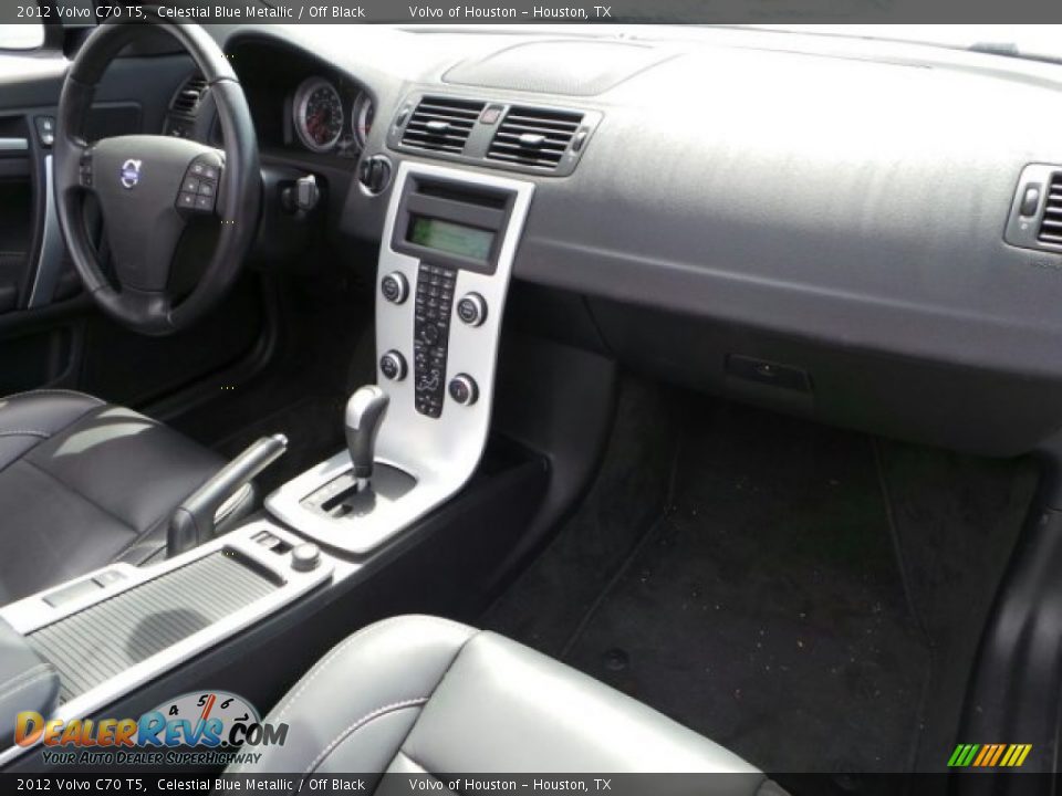 2012 Volvo C70 T5 Celestial Blue Metallic / Off Black Photo #29