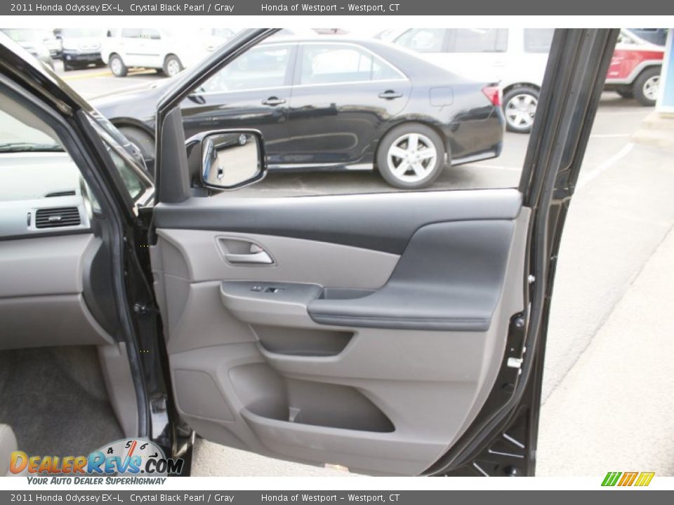 2011 Honda Odyssey EX-L Crystal Black Pearl / Gray Photo #20