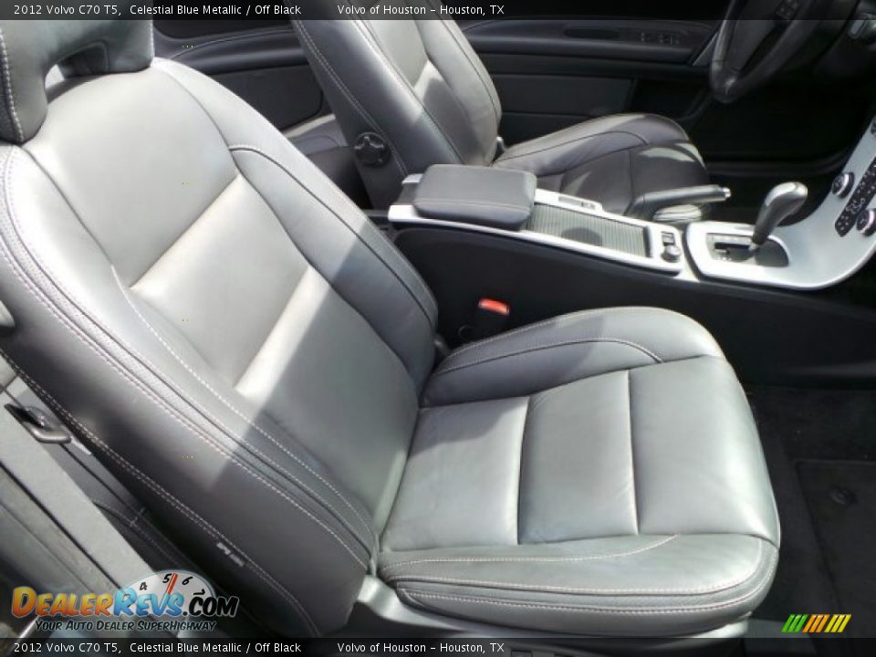 2012 Volvo C70 T5 Celestial Blue Metallic / Off Black Photo #30