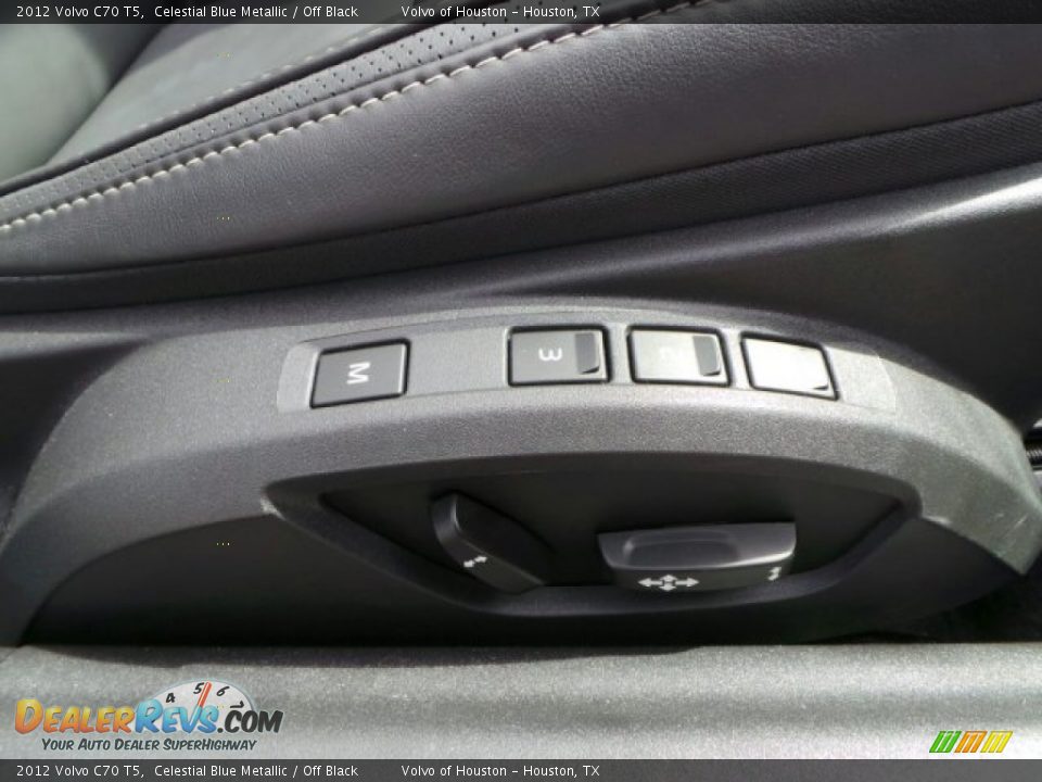 2012 Volvo C70 T5 Celestial Blue Metallic / Off Black Photo #31
