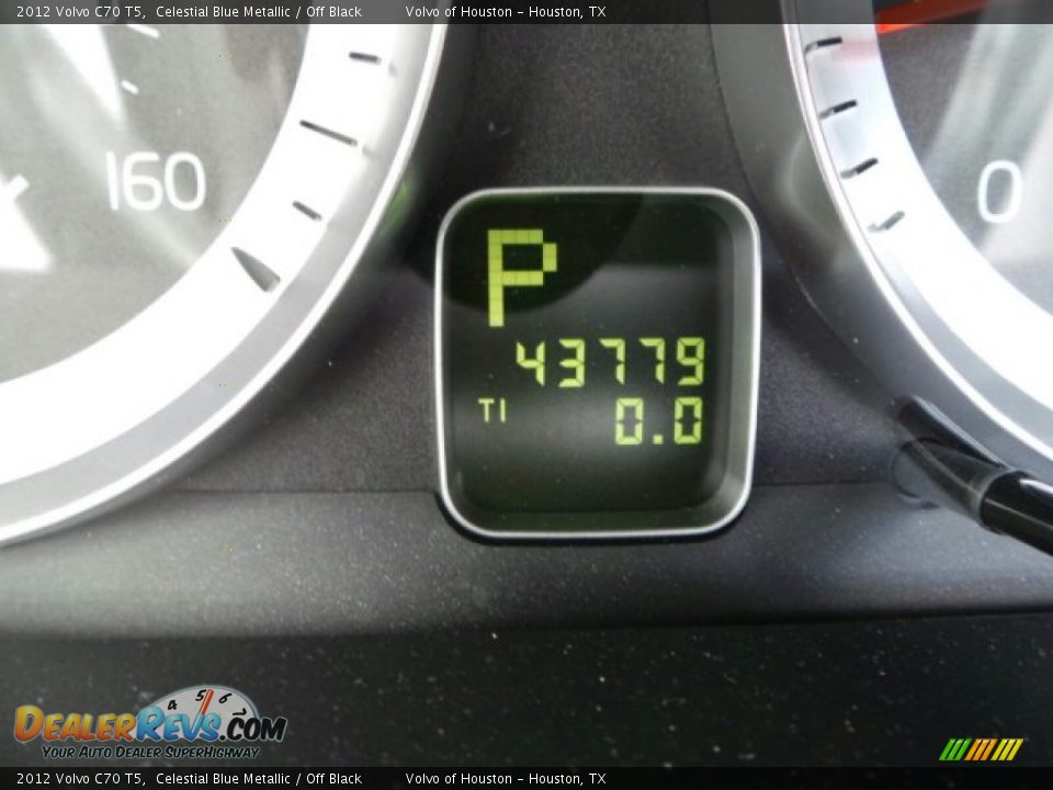 2012 Volvo C70 T5 Celestial Blue Metallic / Off Black Photo #33