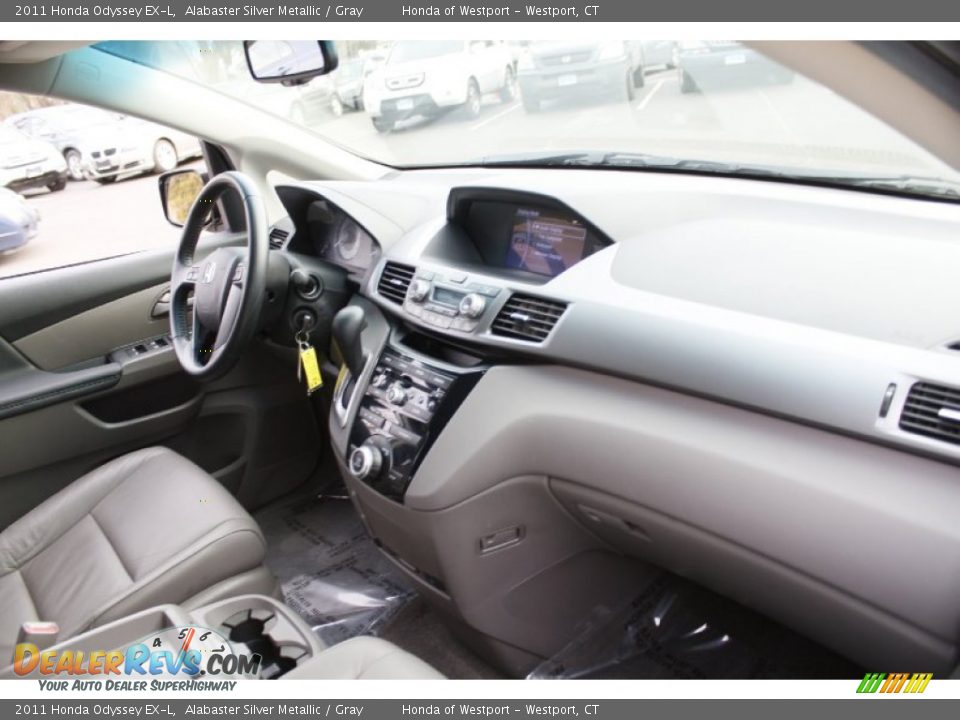 2011 Honda Odyssey EX-L Alabaster Silver Metallic / Gray Photo #9