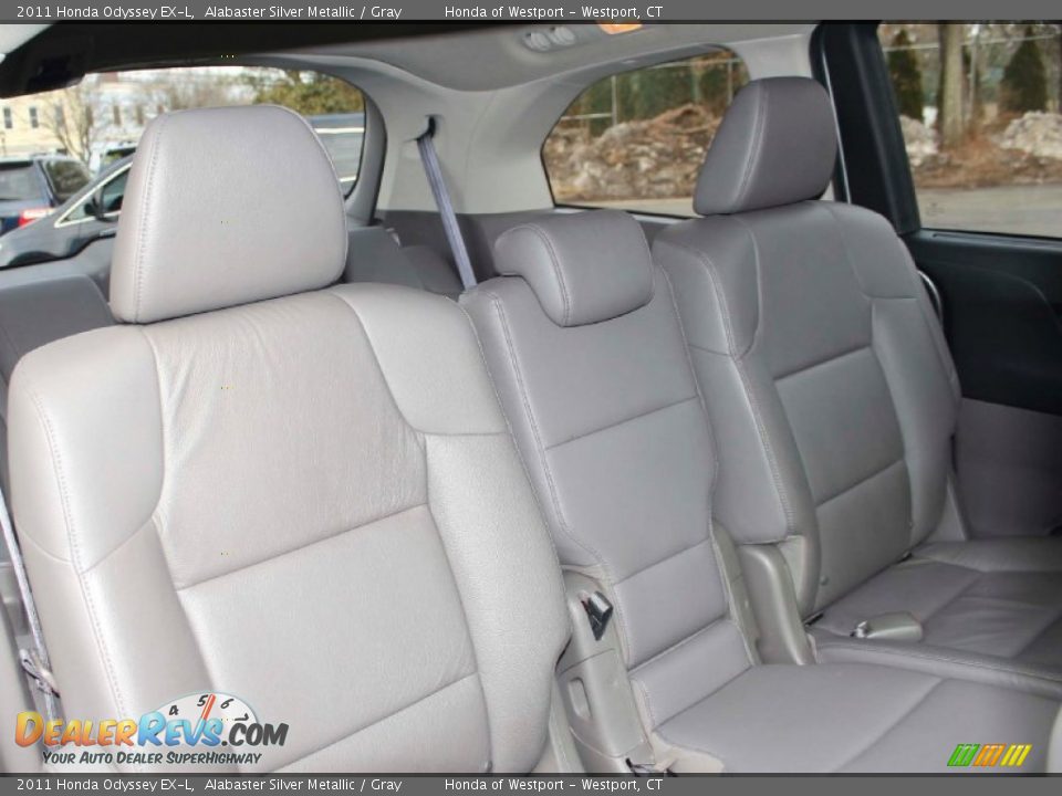 2011 Honda Odyssey EX-L Alabaster Silver Metallic / Gray Photo #14