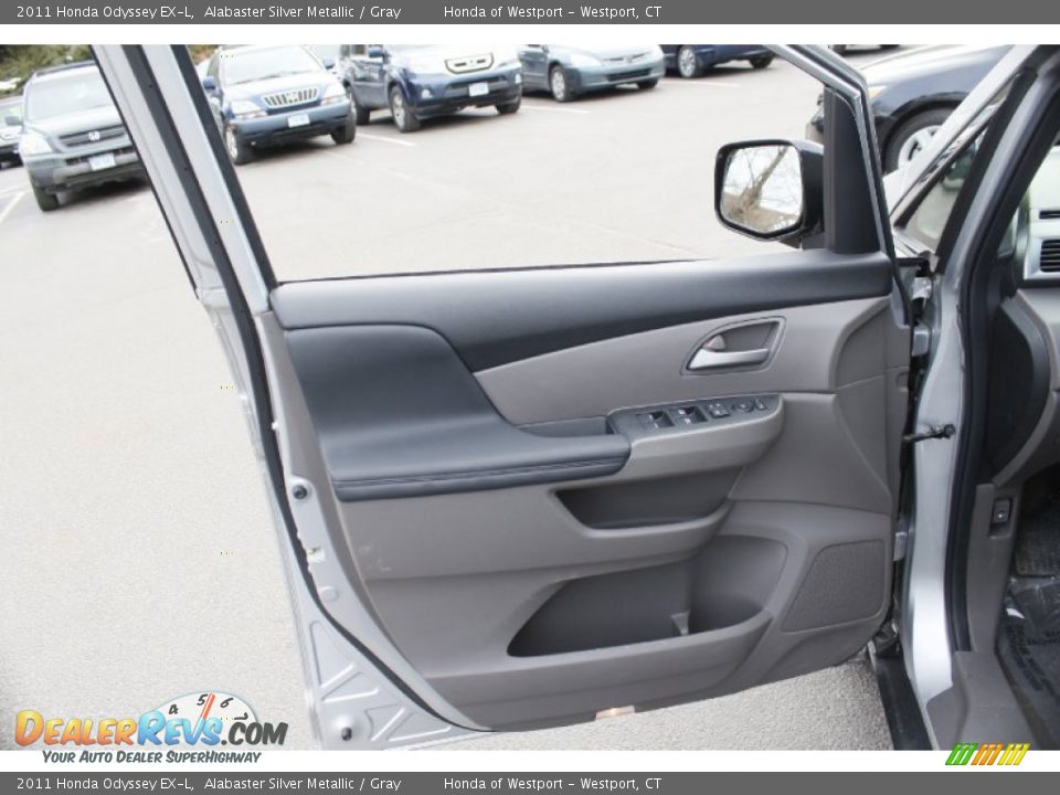 2011 Honda Odyssey EX-L Alabaster Silver Metallic / Gray Photo #21