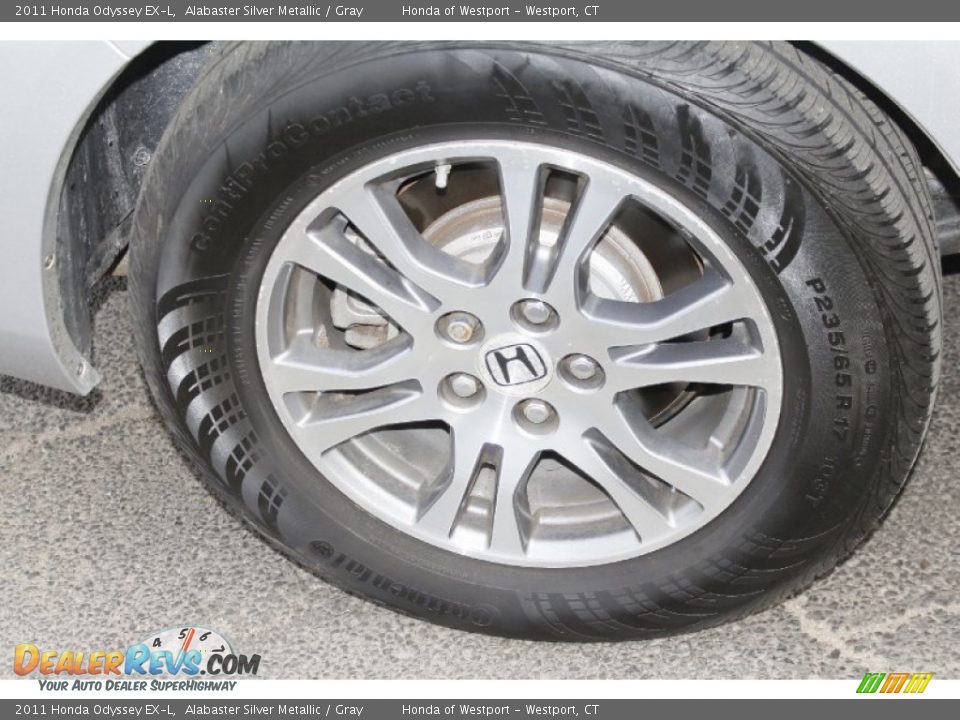2011 Honda Odyssey EX-L Alabaster Silver Metallic / Gray Photo #23