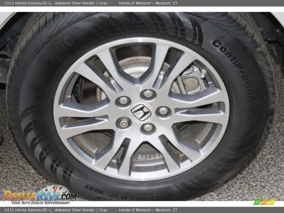 2011 Honda Odyssey EX-L Alabaster Silver Metallic / Gray Photo #24