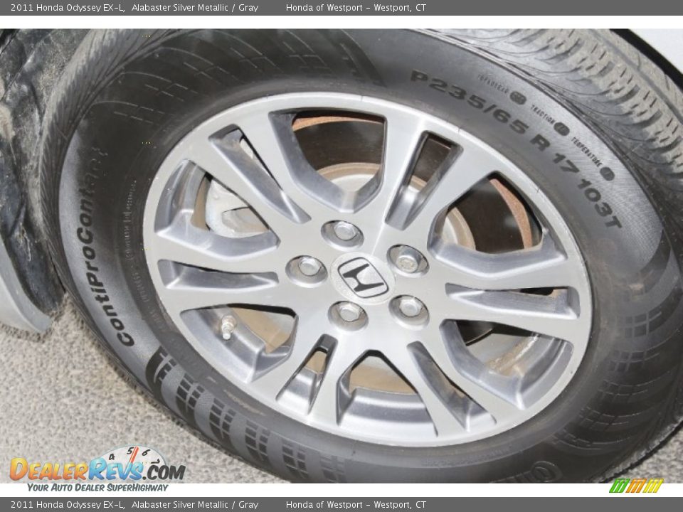 2011 Honda Odyssey EX-L Alabaster Silver Metallic / Gray Photo #25