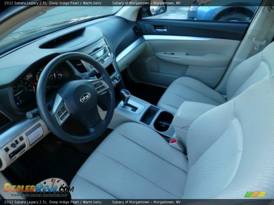 2012 Subaru Legacy 2.5i Deep Indigo Pearl / Warm Ivory Photo #7